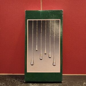NIB Vintage Irridescent Glass Icicle Ornaments